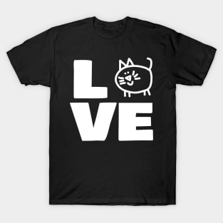 Love Chonk Cat Animals T-Shirt